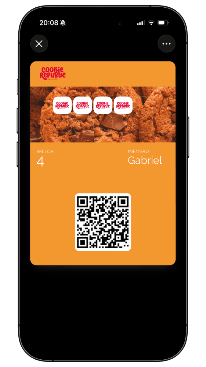 Digital loyalty card in Apple Wallet