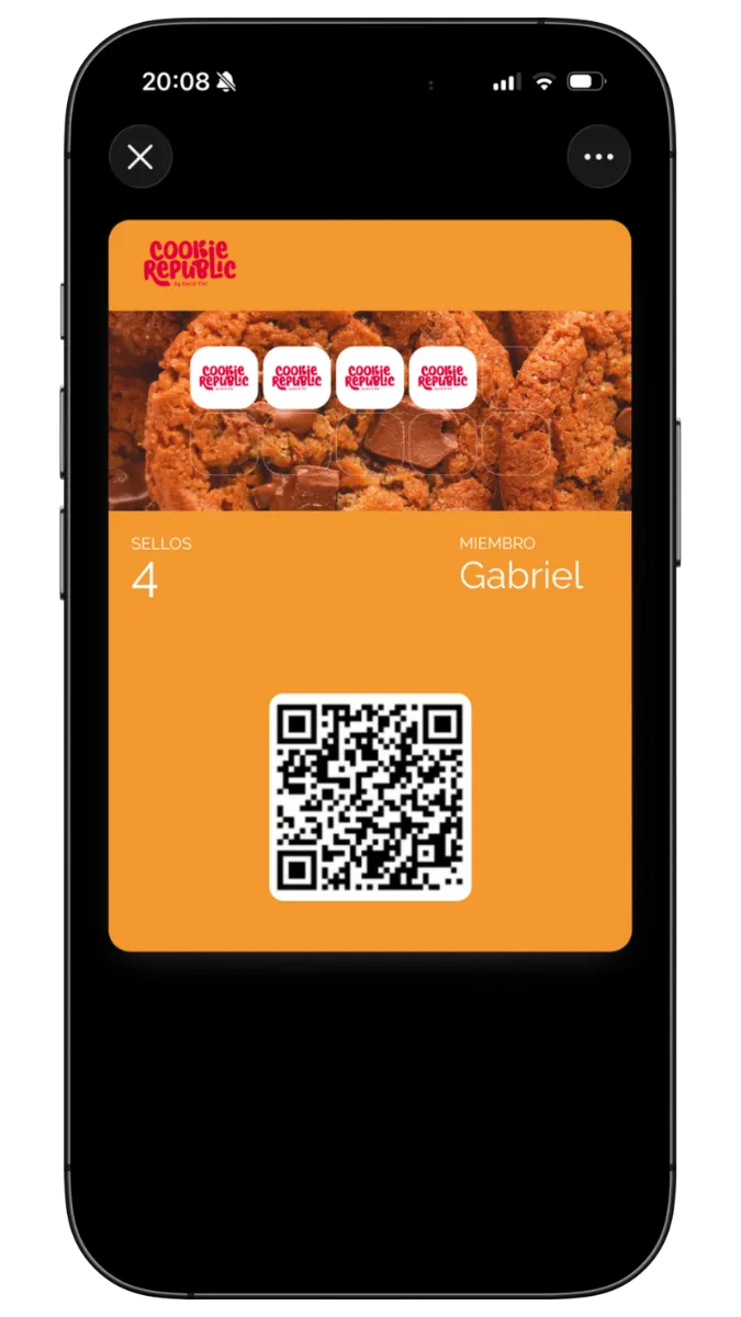 Digital loyalty card in Apple Wallet